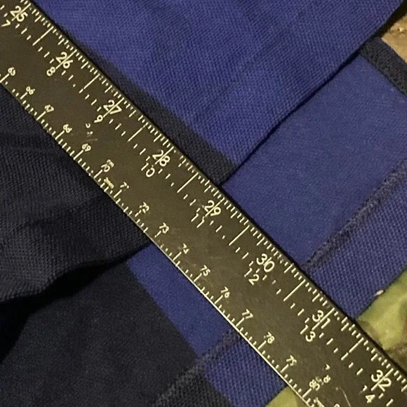 Polo Ralph Lauren vintage 90s vertical stripe rugby polo USA size XXL/26 - Picture 7 of 8